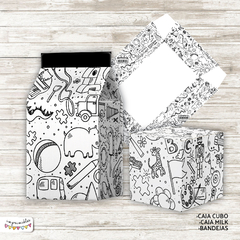 Kit Imprimible Desayuno Juguetes para colorear 