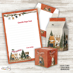 Kit imprimible Desayuno Navidad en el bosque - Imprimibles