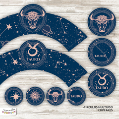 Kit Imprimible Desayunos del zodíaco: TAURO