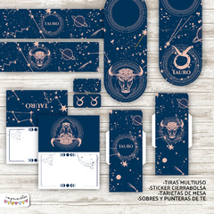 Kit Imprimible Desayunos del zodíaco: TAURO