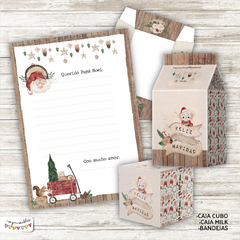 Kit imprimible Desayuno Navidad Acuarela - comprar online