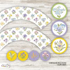 Kit Imprimible Desayuno Flores 5 - comprar online