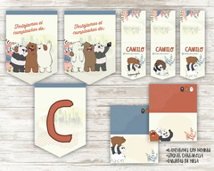 Kit imprimible Osos Escandalosos - tienda online