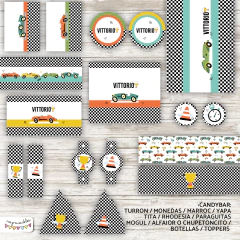 Kit Imprimible Autos F1 Vintage