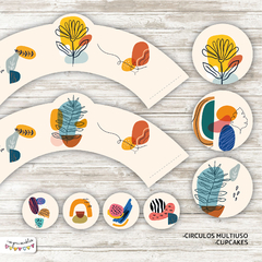 Kit Imprimible Desayuno Formas asbstractas 1 - comprar online