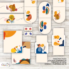 Kit Imprimible Desayuno Formas asbstractas 1 en internet