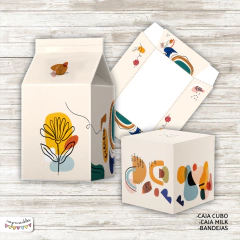 Kit Imprimible Desayuno Formas asbstractas 1 - Imprimibles