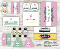 Kit imprimible Flamencos en internet