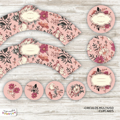 Kit Imprimible Desayuno Flores 2 - comprar online