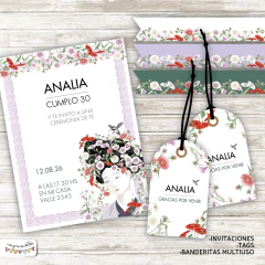 Kit Imprimible Flores Orientales