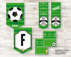 Kit imprimible Futbol - Imprimibles