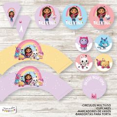 Kit imprimible La Casa De Muñecas De Gabby - comprar online