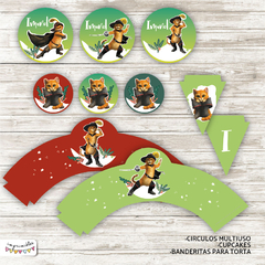Kit imprimible El gato con botas - comprar online