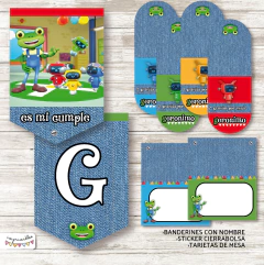 Kit imprimible Garaje de Gecko - Imprimibles