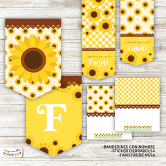 Kit Imprimible Girasoles - Imprimibles