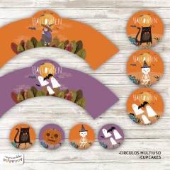 Kit Imprimible Desayuno Halloween clasico - comprar online