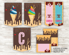 Kit imprimible Helados - tienda online