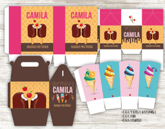 Imagen de Kit imprimible Helados