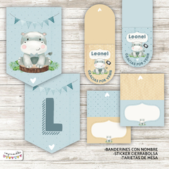 Kit Imprimible Hipopótamo - Imprimibles