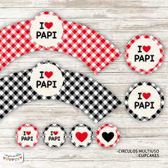 Kit Imprimible Desayuno I LOVE PAPI
