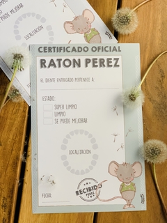 Certificado Del Raton Perez Imprimible. - Imprimibles