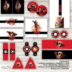 Kit Imprimible Ironman acuarela