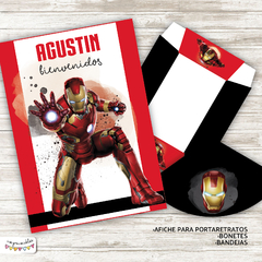 Kit Imprimible Ironman acuarela