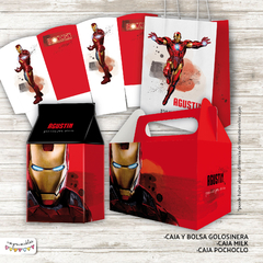 Kit Imprimible Ironman acuarela