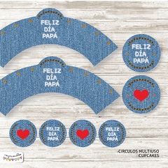 Kit imprimible Día del padre de jean - comprar online