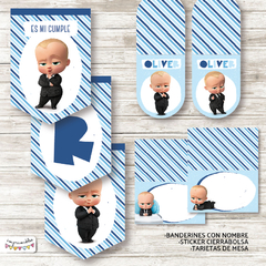 Kit Imprimible Jefe en pañales - Imprimibles
