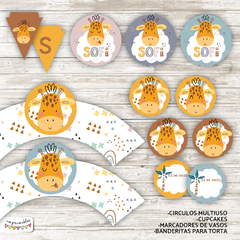 Kit Imprimible Jirafa - comprar online