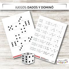 Juegos imprimibles: DADOS y DOMINO