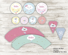 Kit imprimible Lluvia de amor - comprar online