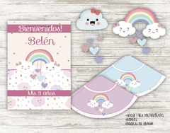 Kit imprimible Lluvia de amor - tienda online