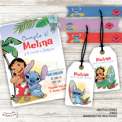 Kit Imprimible Lilo y Stitch