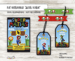 Kit imprimible Super Mario