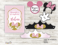 Kit imprimible Minnie Glitter - tienda online