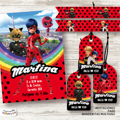 Kit imprimible Miraculous Lady Bug