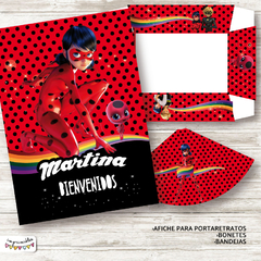 Kit imprimible Miraculous Lady Bug - tienda online