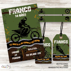 Kit Imprimible Motocross