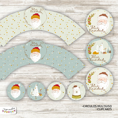 Kit imprimible Desayuno Navidad Rústica - comprar online