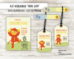 Kit imprimible Nene León