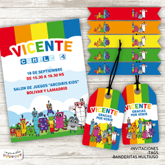 Kit Imprimible Number Blocks