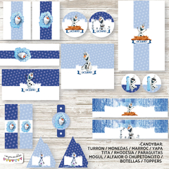 Kit imprimible Olaf de Frozen en internet