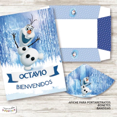 Kit imprimible Olaf de Frozen - tienda online