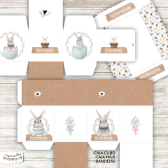 Kit Imprimible Desayuno Pascuas acuarela - Imprimibles