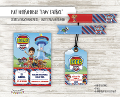 Kit Imprimible Paw Patrol