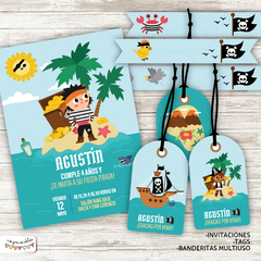 Kit imprimible Piratas
