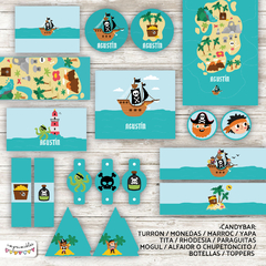 Kit imprimible Piratas en internet