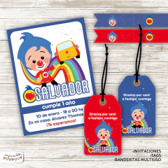Kit Imprimible Payaso Plin Plin